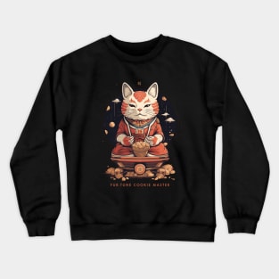 Fortune Cookie Master Asian Cat Crewneck Sweatshirt